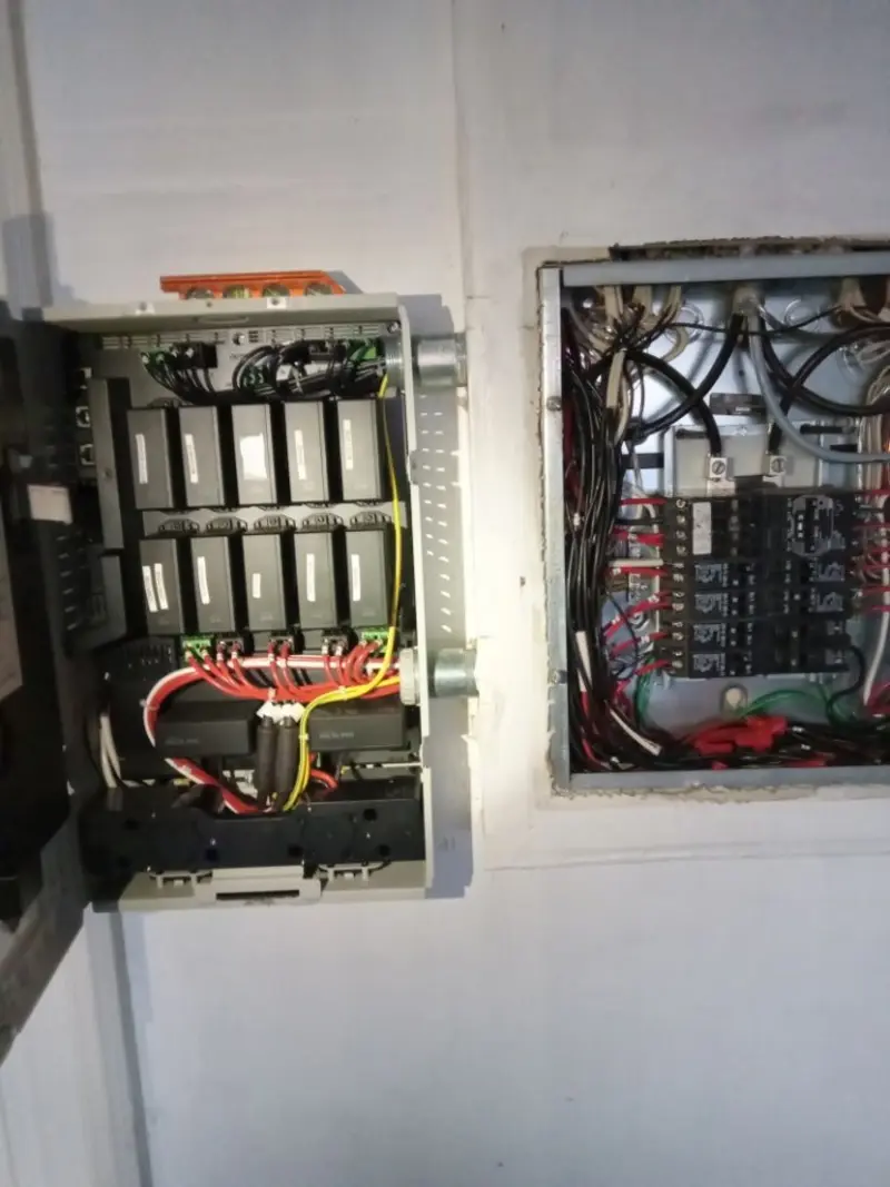 Electrical panel upgrade completed for Security Camera Wiring in Burr Ridge